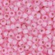 Miyuki rocailles Perlen 8/0 - Dyed pink silver lined alabaster 8-643
